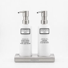 Load image into Gallery viewer, Double 12 oz Cylinder Countertop Amenity Kit
