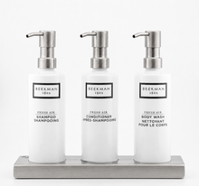 Load image into Gallery viewer, Triple 12 oz Cylinder Countertop Amenity Kit