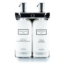 Load image into Gallery viewer, Polished Stainless Steel Double Oval Bottle Amenity Fixture
