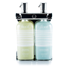 Load image into Gallery viewer, Polished Stainless Steel Double Oval Bottle Amenity Fixture