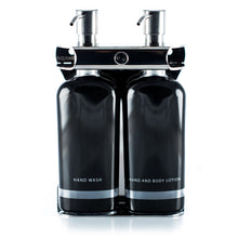 Load image into Gallery viewer, Polished Stainless Steel Double Oval Bottle Amenity Fixture