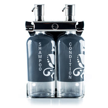 Load image into Gallery viewer, Polished Stainless Steel Double Oval Bottle Amenity Fixture
