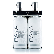 Load image into Gallery viewer, Polished Stainless Steel Double Oval Bottle Amenity Fixture