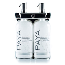 Load image into Gallery viewer, Polished Stainless Steel Double Oval Bottle Amenity Fixture
