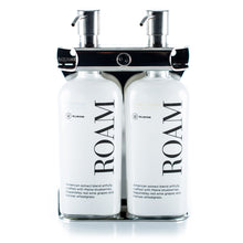 Load image into Gallery viewer, Polished Stainless Steel Double Oval Bottle Amenity Fixture