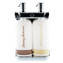 Load image into Gallery viewer, Polished Stainless Steel Double Oval Bottle Amenity Fixture