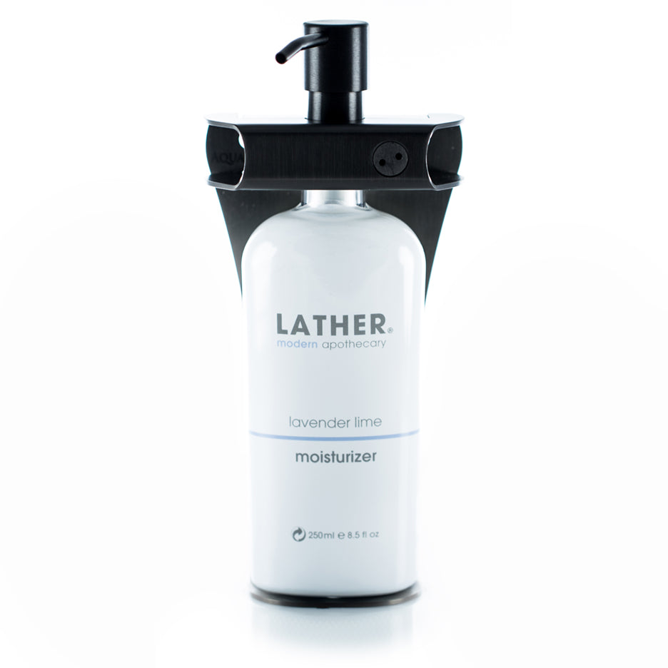 Black PVD Stainless Steel Single 9oz Oval Bottle Amenity Fixture