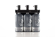 Load image into Gallery viewer, Black PVD Stainless Steel Triple 9oz Oval Bottle Amenity Fixture
