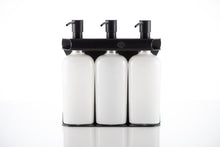 Load image into Gallery viewer, Black PVD Stainless Steel Triple 9oz Oval Bottle Amenity Fixture