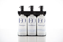 Load image into Gallery viewer, Black PVD Stainless Steel Triple 9oz Oval Bottle Amenity Fixture