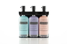 Load image into Gallery viewer, Black PVD Stainless Steel Triple 9oz Oval Bottle Amenity Fixture