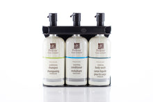 Load image into Gallery viewer, Black PVD Stainless Steel Triple 9oz Oval Bottle Amenity Fixture