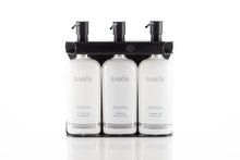 Load image into Gallery viewer, Black PVD Stainless Steel Triple 9oz Oval Bottle Amenity Fixture
