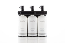 Load image into Gallery viewer, Black PVD Stainless Steel Triple 9oz Oval Bottle Amenity Fixture