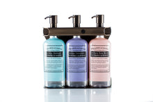 Load image into Gallery viewer, Bronze PVD Stainless Steel Triple 9oz Oval Bottle Amenity Fixture