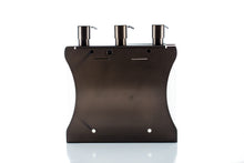 Load image into Gallery viewer, Bronze PVD Stainless Steel Triple 9oz Oval Bottle Amenity Fixture