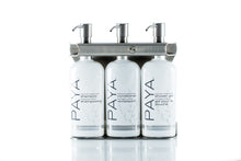 Load image into Gallery viewer, Brushed Stainless Steel Triple Oval Bottle Amenity Fixture