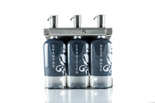 Load image into Gallery viewer, Brushed Stainless Steel Triple Oval Bottle Amenity Fixture