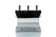 Load image into Gallery viewer, Brushed Stainless Steel Triple Oval Bottle Amenity Fixture