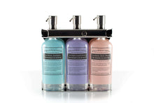 Load image into Gallery viewer, Polished Stainless Steel Triple Oval Bottle Amenity Fixture
