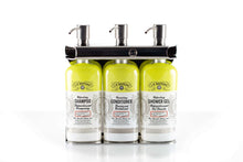 Load image into Gallery viewer, Polished Stainless Steel Triple Oval Bottle Amenity Fixture