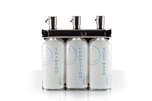 Load image into Gallery viewer, Polished Stainless Steel Triple Oval Bottle Amenity Fixture