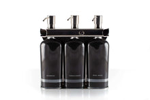 Load image into Gallery viewer, Polished Stainless Steel Triple Oval Bottle Amenity Fixture
