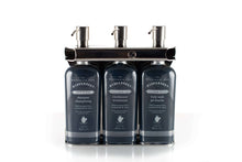 Load image into Gallery viewer, Polished Stainless Steel Triple Oval Bottle Amenity Fixture