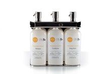 Load image into Gallery viewer, Polished Stainless Steel Triple Oval Bottle Amenity Fixture