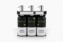 Load image into Gallery viewer, Polished Stainless Steel Triple Oval Bottle Amenity Fixture
