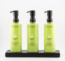 Load image into Gallery viewer, Black Triple 12 oz Cylinder Amenity Carriage Kit | Luxury Hotel Countertop Dispenser | Aquamenities
