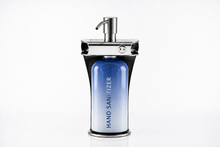 Load image into Gallery viewer, Polished Stainless Steel Single Oval Bottle Amenity Fixture | Locking Hotel Shampoo Dispenser Mount

