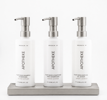 Load image into Gallery viewer, Triple 12 oz Cylinder Countertop Amenity Kit

