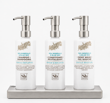 Load image into Gallery viewer, Triple 12 oz Cylinder Countertop Amenity Kit
