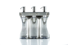 Load image into Gallery viewer, Brushed Stainless Steel Triple Oval Bottle Amenity Fixture
